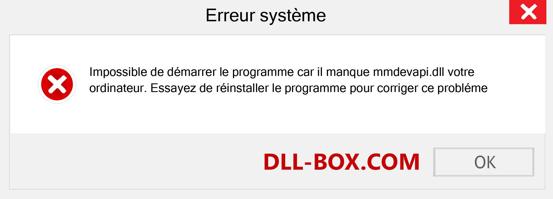 Le fichier mmdevapi.dll est manquant ?. Télécharger pour Windows 7, 8, 10 - Correction de l'erreur manquante mmdevapi dll sur Windows, photos, images